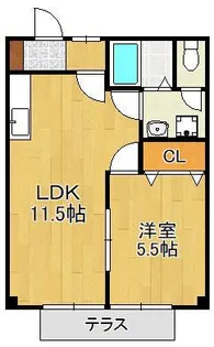 カルム太刀浦【1階】の間取り