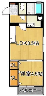 カノン【2階】の間取り