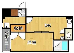 ドミール魚町【4階】の間取り