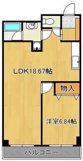 タカフジ・アパートメント【5階】の間取り