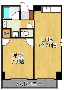 タカフジ・アパートメント【9階】の間取り