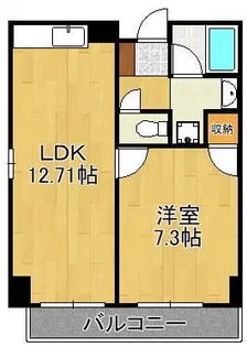 タカフジ・アパートメント【10階】の間取り