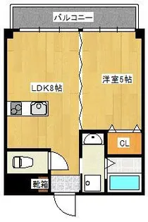 三萩野ビル【5階】の間取り