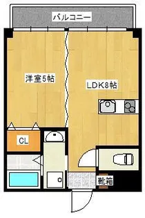 三萩野ビル【5階】の間取り