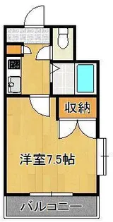 リファレンス小倉北【6階】の間取り