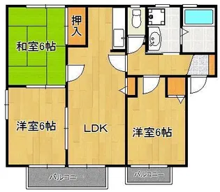 パラシオ赤坂C棟【1階】の間取り