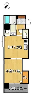 クレール花音【5階】の間取り