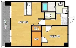 フェルト1113【13階】の間取り