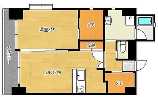 Bay Side Asano【6階】の間取り
