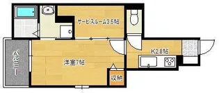 オーブアビタシオンⅡ番館【1階】の間取り