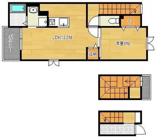 オーブアビタシオンⅢ番館【3階】の間取り