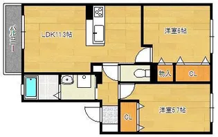 クラヴィエ松崎【2階】の間取り