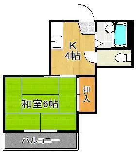 シャトレ東新町【4階】の間取り