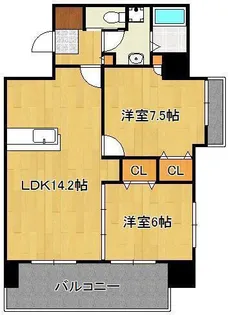 フェルト127【8階】の間取り