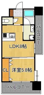ガーデン・コートSUNATSU【4階】の間取り