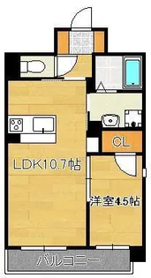 シャーメゾングランドソレイユ門司【8階】の間取り