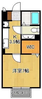 アバン セ シェル【1階】の間取り