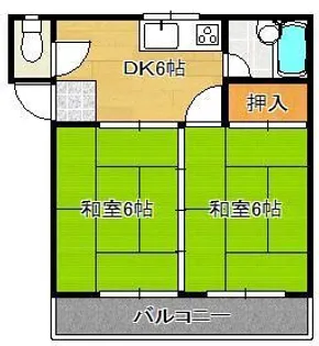 メインライフ富野【3階】の間取り