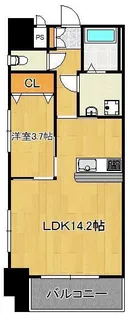 ERIOS COURT 中津口【4階】の間取り