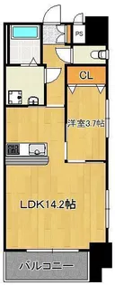 ERIOS COURT 中津口【5階】の間取り