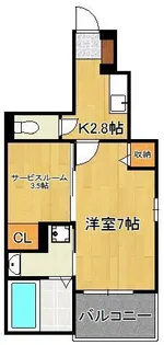 アンブラッセⅡ【1階】の間取り