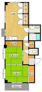 エルドラド東武【2階】の間取り
