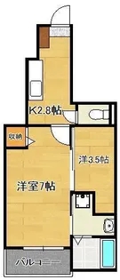 オーブアビタシオン【1階】の間取り