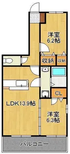 Casa Grande【4階】の間取り