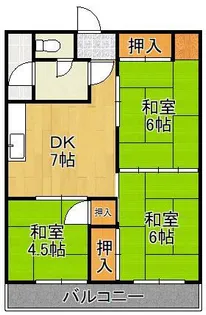 ディアライフ赤坂【2階】の間取り