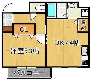 アーバンハイム福本【3階】の間取り
