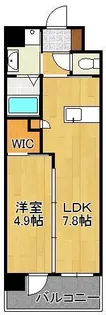 1LDKの間取り画像