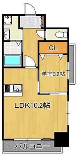アンレーヴ門司駅前【4階】の間取り