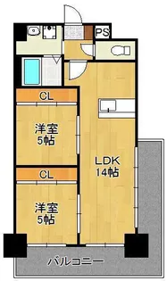 ロイヤルノースナイン【15階】の間取り