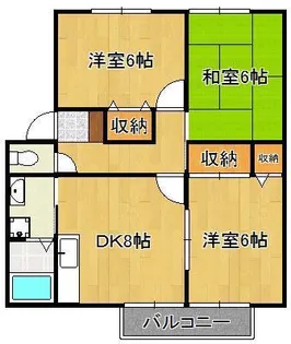 ウィンディア赤坂A棟【1階】の間取り