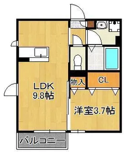 フェリス富ヶ丘【1階】の間取り