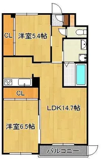 フォルツァ ドット ミユ【1階】の間取り