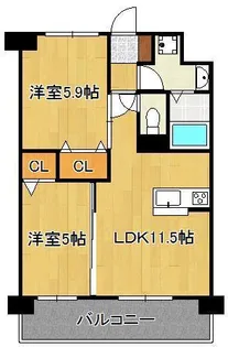リオ ラクーコ【8階】の間取り