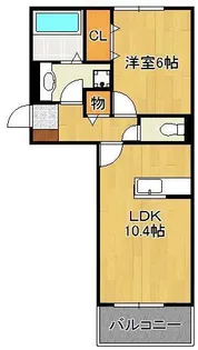 M・K・K下富野【2階】の間取り