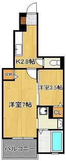 小文字ヒルⅠ【1階】の間取り