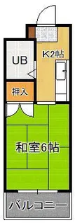 シャトレ黄金【1階】の間取り