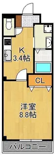 ソッジョルノ高田【2階】の間取り