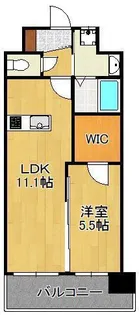アクシオ北九州【6階】の間取り
