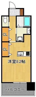 アクシオ北九州【7階】の間取り