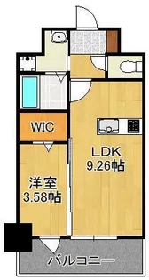 THE HILLS KOKURA【14階】の間取り