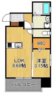 THE HILLS KOKURA【3階】の間取り