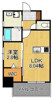 THE HILLS KOKURA【9階】の間取り