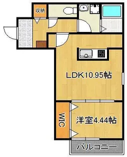 グランドプレミアム三萩野【1階】の間取り