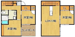 福岡県北九州市門司区大字畑【一戸建】の間取り