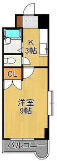 ウインズ浅香Ⅰ【9階】の間取り