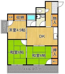 グリーンハイム【1階】の間取り